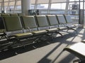 Empty Seats In The Airport Royalty Free Stock Photo