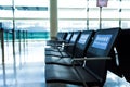 Empty priority seats at an airport