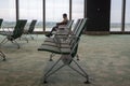 Empty seats in Clark International Airport in Clark, Philippines