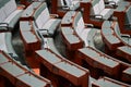 Empty seats at The House of Representatives inside Australia Parliament House in Canberra Australia Capital Territory