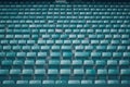 Empty seats rows stadium. Generate Ai Royalty Free Stock Photo