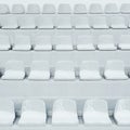 Empty seats at the sport stadium arena Royalty Free Stock Photo