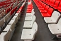 Empty seats of the stadium Royalty Free Stock Photo