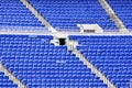 Empty seats in stadium Royalty Free Stock Photo