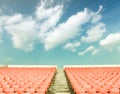 Empty seats at the Stadium Royalty Free Stock Photo