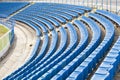 Empty seats on the stadium Royalty Free Stock Photo