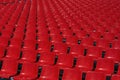 Empty seats at the stadium. Royalty Free Stock Photo