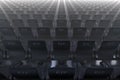 Empty seats symbolizing memorial to passed into the nether world, 3D illustration