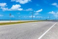 empty seven mile bridge in the keys near key west Royalty Free Stock Photo