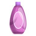 Empty shampoo bottle icon, cartoon style