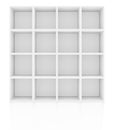 Empty shelves, blank bookcase library Royalty Free Stock Photo