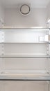 Empty shelves in a fridge Royalty Free Stock Photo