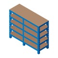 Empty Shelving for Warehouse. Storage equipment