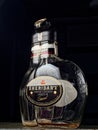 Empty Sheridan`s Coffee Layered Liqueur Bottel Studio shot