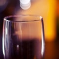 Empty shinning glass on blurred background Royalty Free Stock Photo