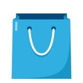 Empty Shopping Bag Flat Icon on White Royalty Free Stock Photo