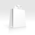 Empty Shopping Bag on White Background Royalty Free Stock Photo