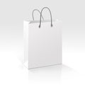 Empty Shopping Bag on White Background Royalty Free Stock Photo