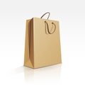 Empty Shopping Bag on White Background Royalty Free Stock Photo