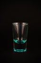 Empty shot glass