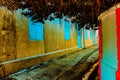 Empty side road in George Town, Penang, Malaysia, Lebuh Victoria