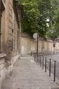 Empty Sidewalk in Paris