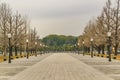 Empty Sidewalk Park, Chiyoda District, Tokyo, Japan