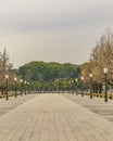 Empty Sidewalk Park, Chiyoda District, Tokyo, Japan