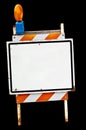 Empty sidewalk sign Royalty Free Stock Photo