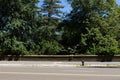 Empty Sidewalk and Street Outside Central Park in Midtown Manhattan of New York City Royalty Free Stock Photo