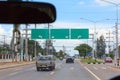 Empty sign traffic on road.