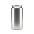 Empty silver aluminum can isolated on transparent background transparent background Royalty Free Stock Photo