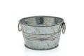 Empty silver bucket Royalty Free Stock Photo