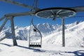 Empty ski gondola Royalty Free Stock Photo