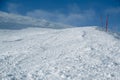 Empty ski slope Royalty Free Stock Photo