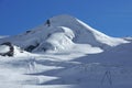 Empty ski slopes at Saas Fee