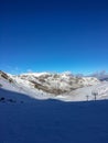 Empty Slope in GrandValira Sky station in Andorra