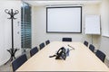 Empty small bright meeting room