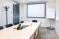 Empty small bright meeting room Royalty Free Stock Photo