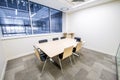 Empty small meeting room. Bright modern interior Royalty Free Stock Photo