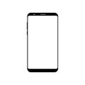 Empty smartphone icon. Cell phone symbol. Mobile gadget, PDA template Royalty Free Stock Photo