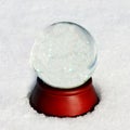 Empty Snow Globe with Copyspace