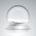 Empty snow globe