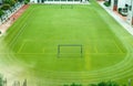 Empty soccer field