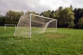 Empty Soccer goal