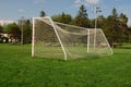 Empty Soccer goal Royalty Free Stock Photo