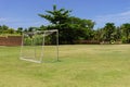 Empty Soccer Goal Royalty Free Stock Photo