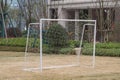 Empty Soccer goal Royalty Free Stock Photo