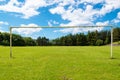 Empty soccer goal Royalty Free Stock Photo