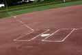 Empty Softball Field Royalty Free Stock Photo